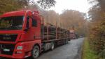 Houtsleepwagen - Vervoer en oplading