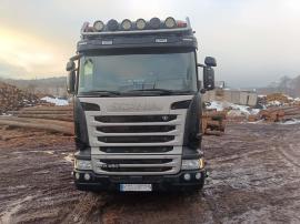Houtsleepwagen Scania R450 |  Vervoer- en manipulatietechniek | Houtbewerkingsmachines | Tartak Drewbud