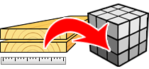 Volumecalculator voor gezaagd hout